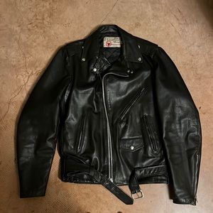 Black Vintage Leather Jacket